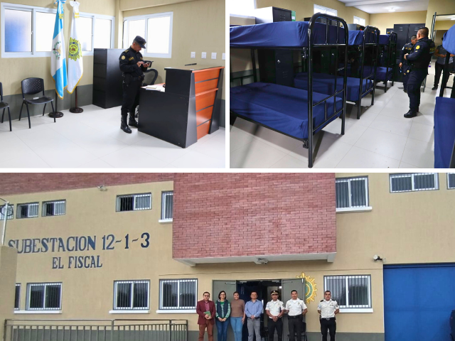 Con el apoyo del BCIE, más de 70 mil guatemaltecos de Palencia son beneficiados con nueva estación policial